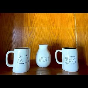 Camp life Happy camper mugs America vase Rae Dunn